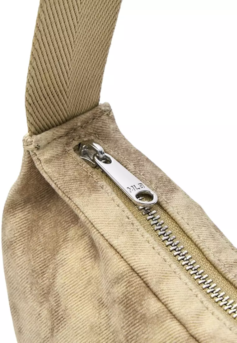 Jual MLB Korea Vintage Washed Shoulder Bag - Boston Sand