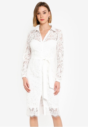 Buy Paper Dolls White Lace Dress Online On Zalora Singapore