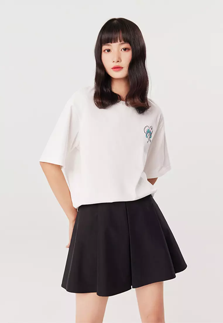 Oversized T-Shirt with Graphic Design