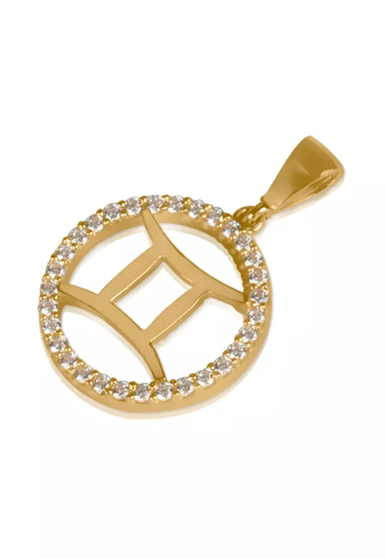 Gemini Pendant 14k Gold