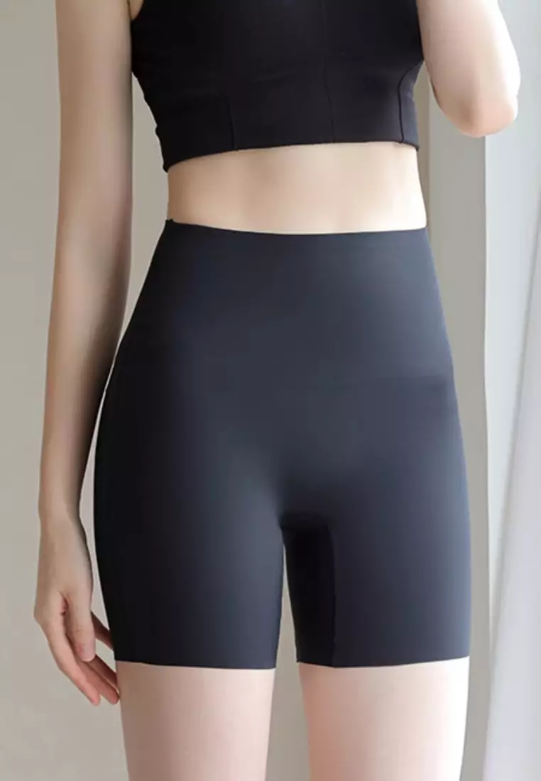 Premium Sofia High Waisted Slimming Safety Shorts Panties in Black