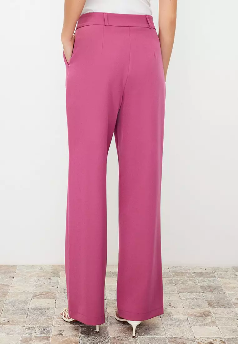 High Waist Pleated Trousers