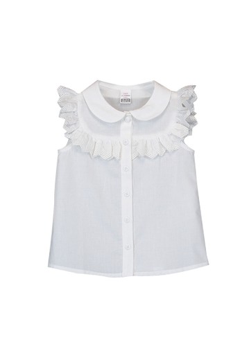 Jual Lc Waikiki Baby Girl Frilly Poplin Shirt Original Zalora Indonesia