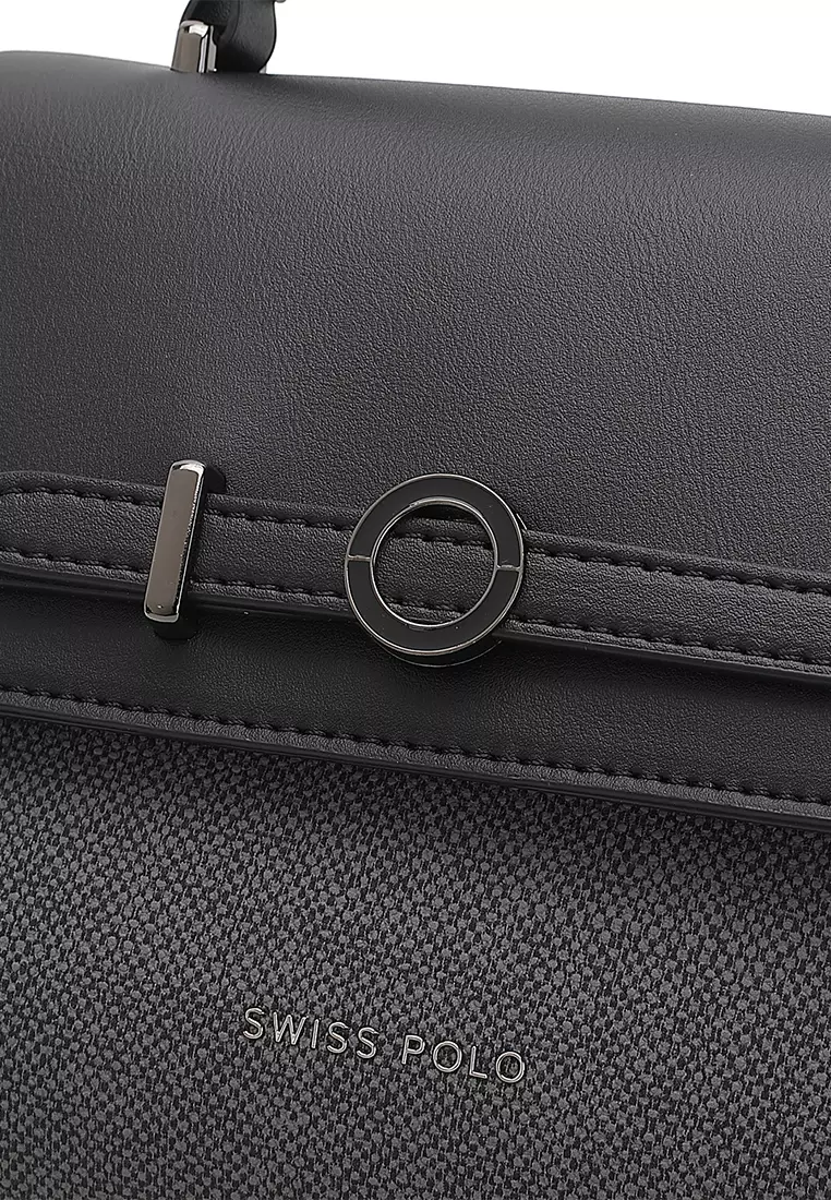 Women's Top Handle Bag / Sling Bag / Crossbody Bag / Shoulder Bag (Tas Tangan Wanita / Tas Selempang Wanita / Tas Bahu Wanita) - Hitam