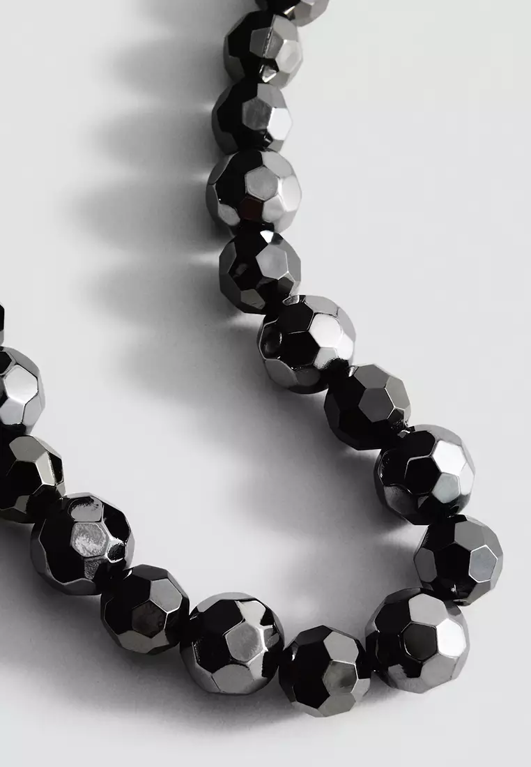 Necklace with Geometric Spheres