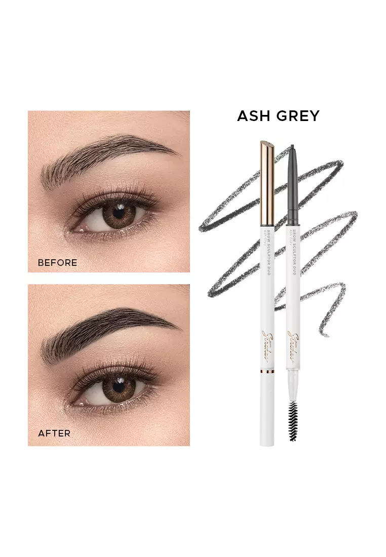 Discount on Strokes  shoes - SKU: Strokes Brow Sculptor Duo in Ash Grey [ Microfine Brow Pencil & Styler ]