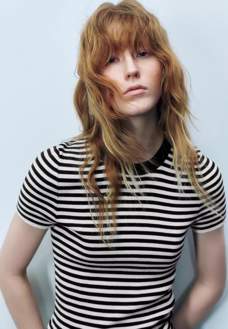 Striped Knitted T-Shirts