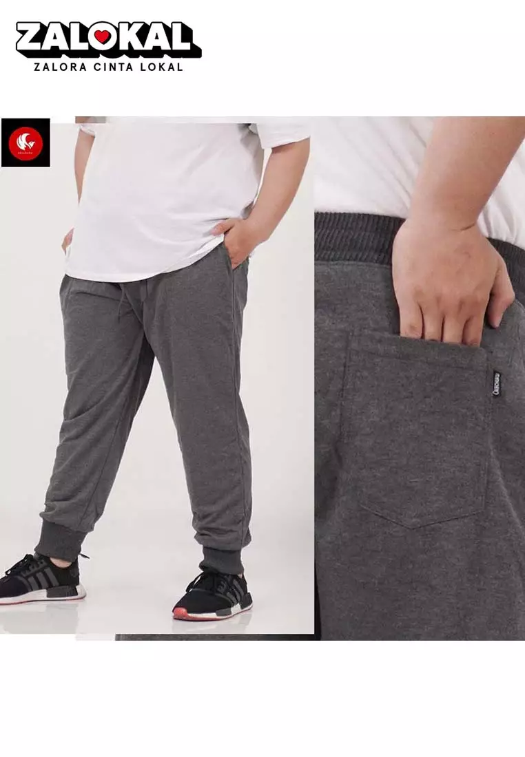 OKECHUKU Big Size Jogger Pants / Celana Joger Ukuran Jumbo Fit To 4Xl - Evan