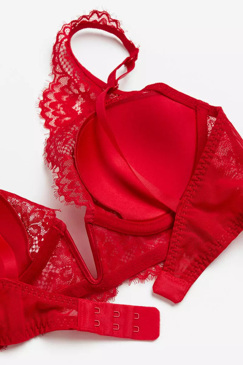 Buy H&M Padded underwired lace bra 2023 Online ZALORA Philippines