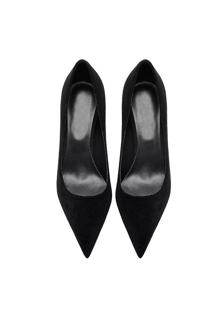 10CM Uniform Pointed High Heel Shoes HZL212