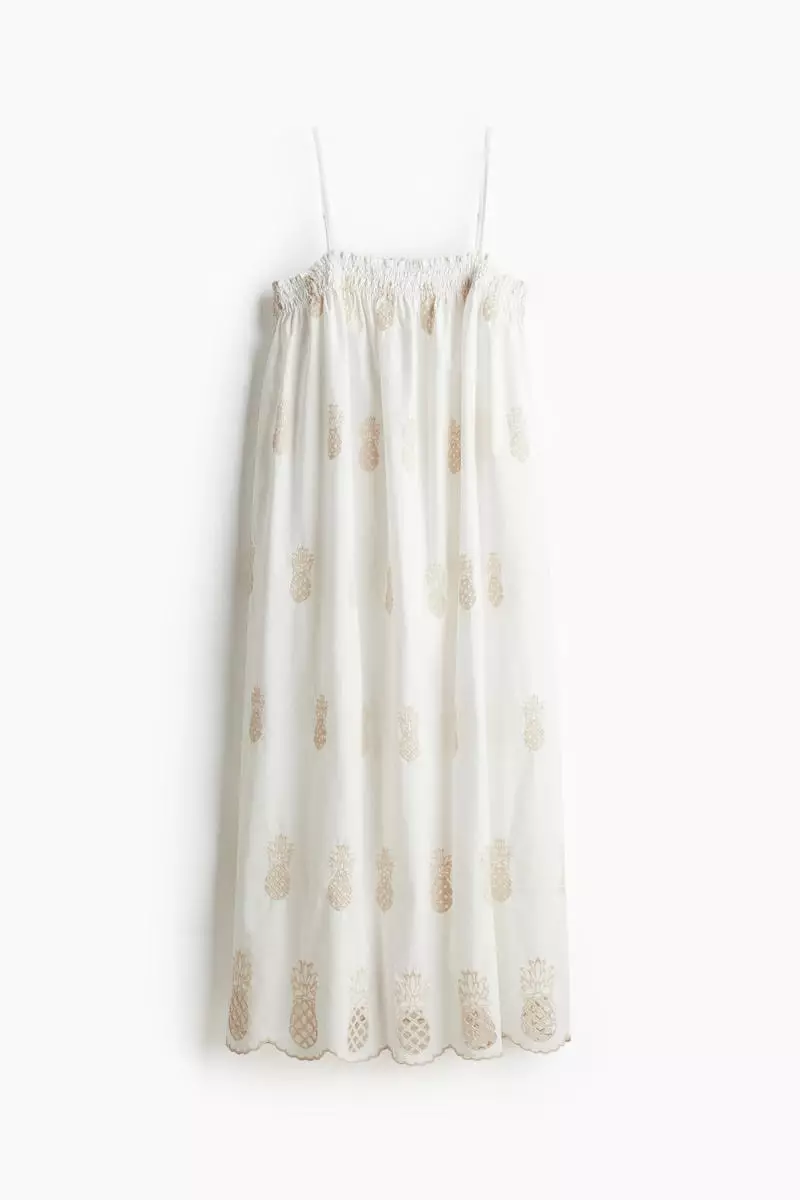 Broderie anglaise strappy dress