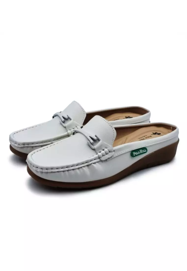 White deals polo loafers