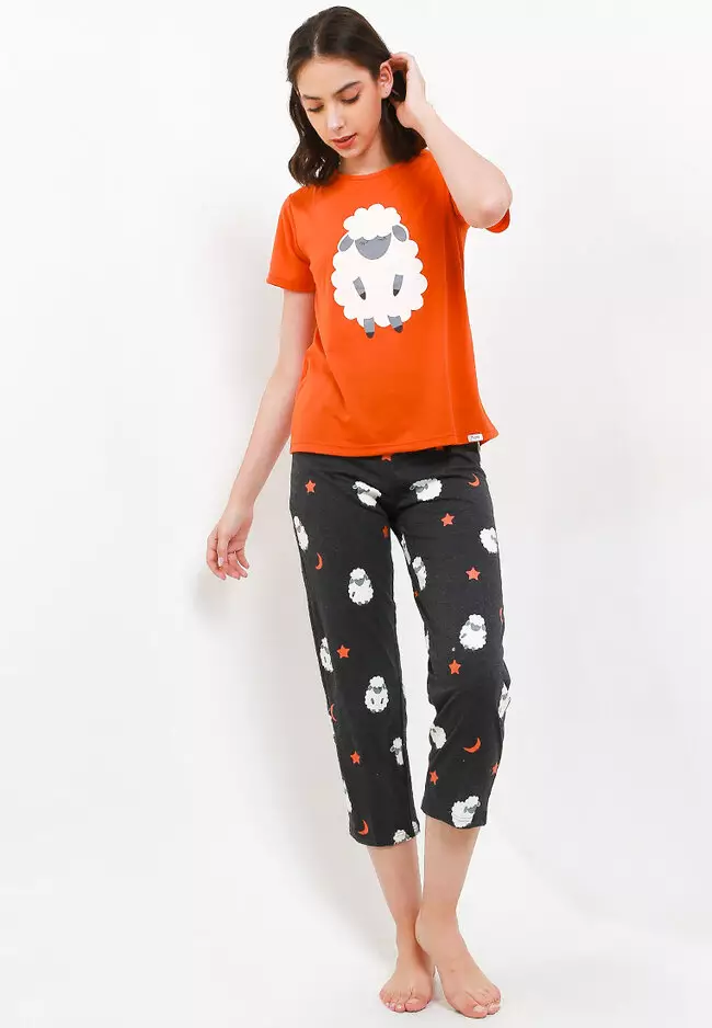 Jual Puppy Pyjama Short Sleeve Long Pants Sleepwear Original 2025