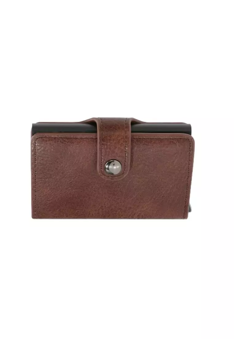 Dompet Pria Lipat Pendek 5307-1 Kartu RFID Bahan Kulit PU Leather Premium ORIGINAL - Coffe