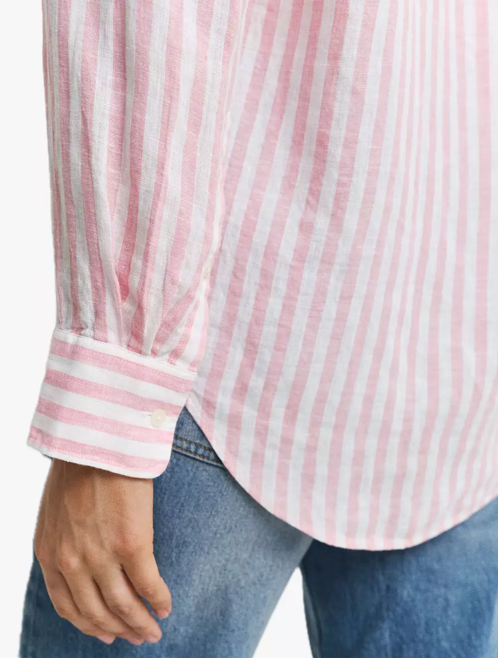Jual Gant GANT - Pakaian Wanita - Rel Striped Linen Shirt - Geranium ...