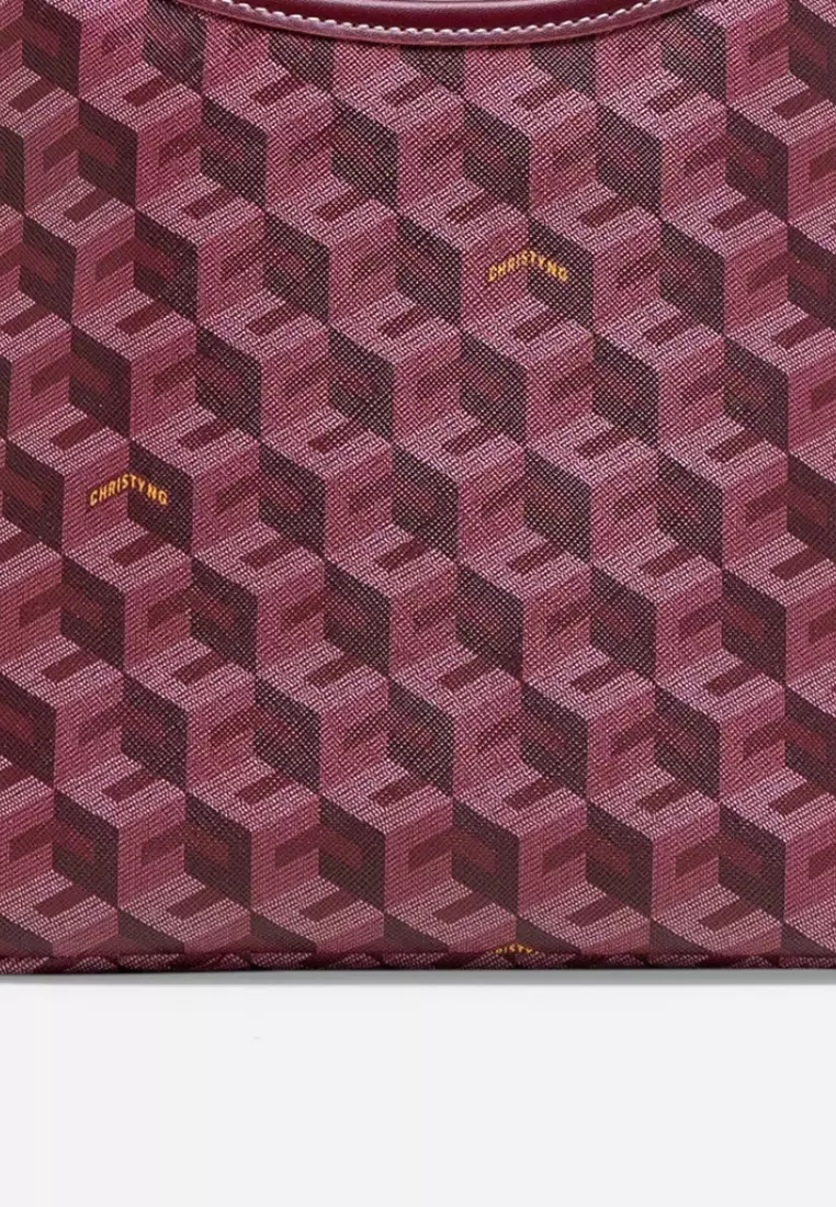 Alesso Mini Hobo Bag Burgundy