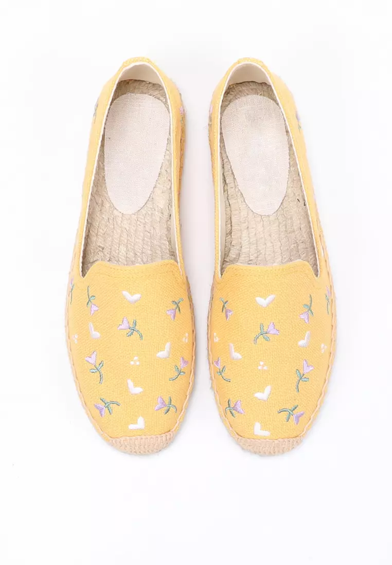 Embroidery Canvas Espadrilles HB45432
