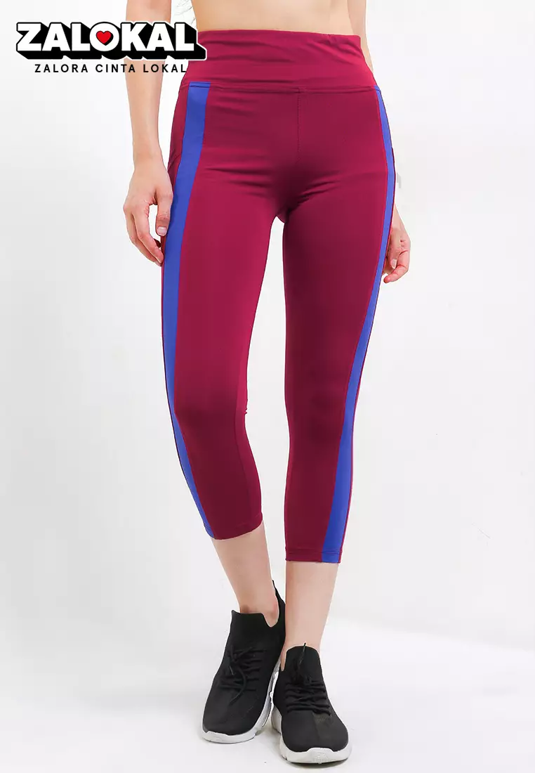 Celana Panjang Legging Olahraga Ladies Sport Long Pants Active Sport Olahraga Senam Yoga Pilates Gym Ketat Spandex