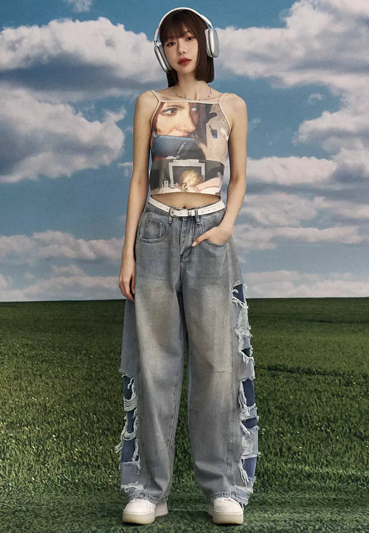 American-Style Poster Print Tank Top