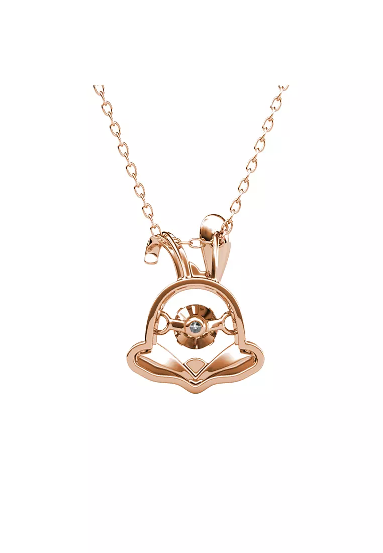 Dancing Shio Pendant Rabbit ( Kelinci ) RG - Kalung Crystal Swarovski by Her Jewellery