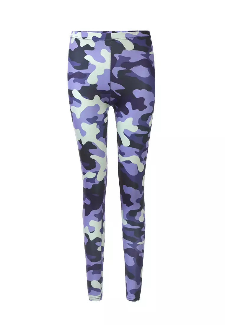 Buy London Rag High Waist Blue Camouflage Running Leggings 2024