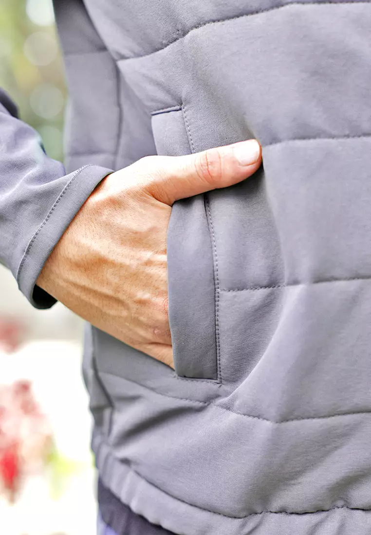 Oxcon Light Padded Jacket 2way Nylon stretch Dark Grey