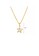 Glamorousky white 925 Sterling Silver Plated Gold Simple Fashion Star Quartz Pendant with Cubic Zirconia and Necklace 8DBA2ACFD42F38GS_2