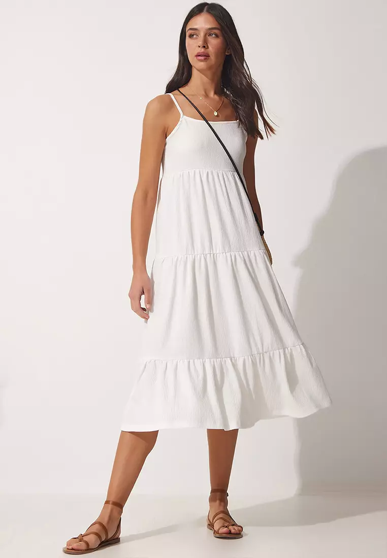 Strappy Tiered Dress