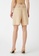 KOTON beige Belted Bermuda Shorts 88A56AA670941BGS_2
