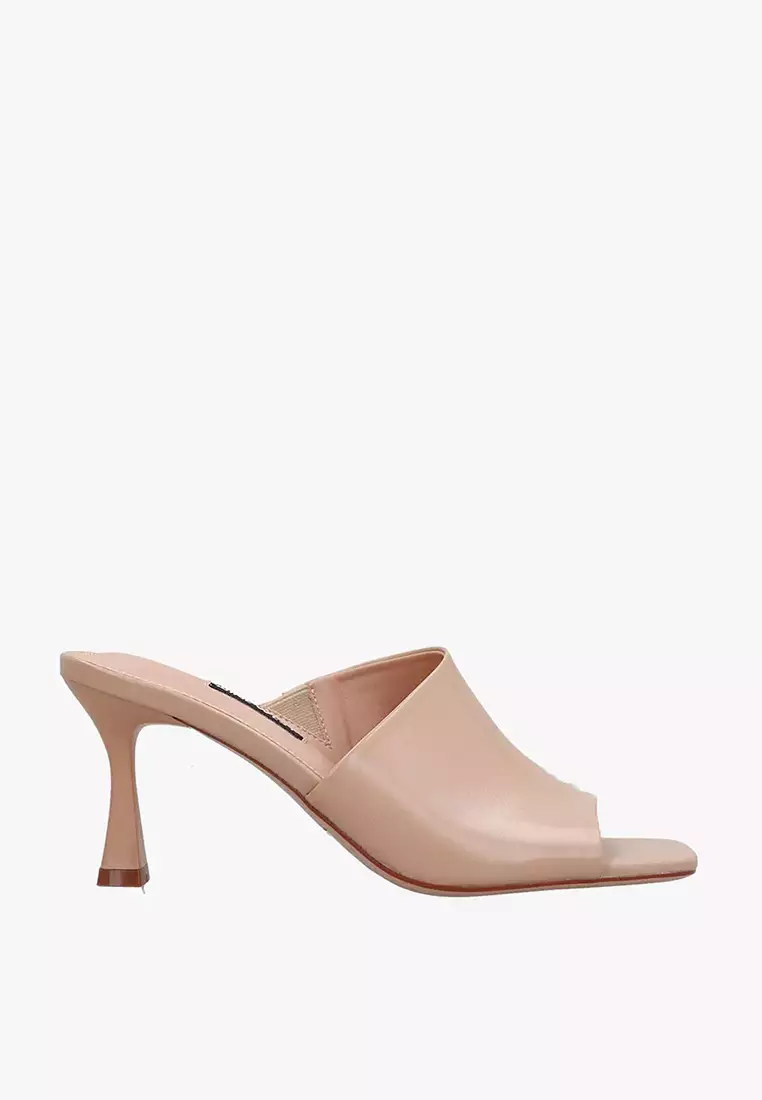 Discount on Nine West  shoes - SKU: Mimalie Heeled Slide Sandals Nude