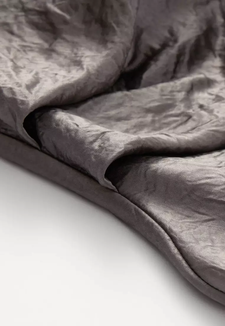 Bias-Cut Satin Midi Dress