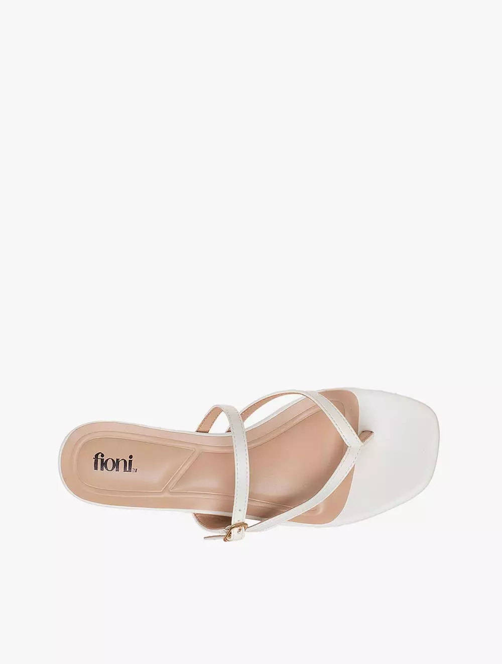 Payless Fioni Womens Romina Kitten Heel Sandals - White_04