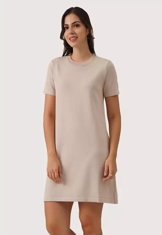 Flat Knit T-Shirt Dress