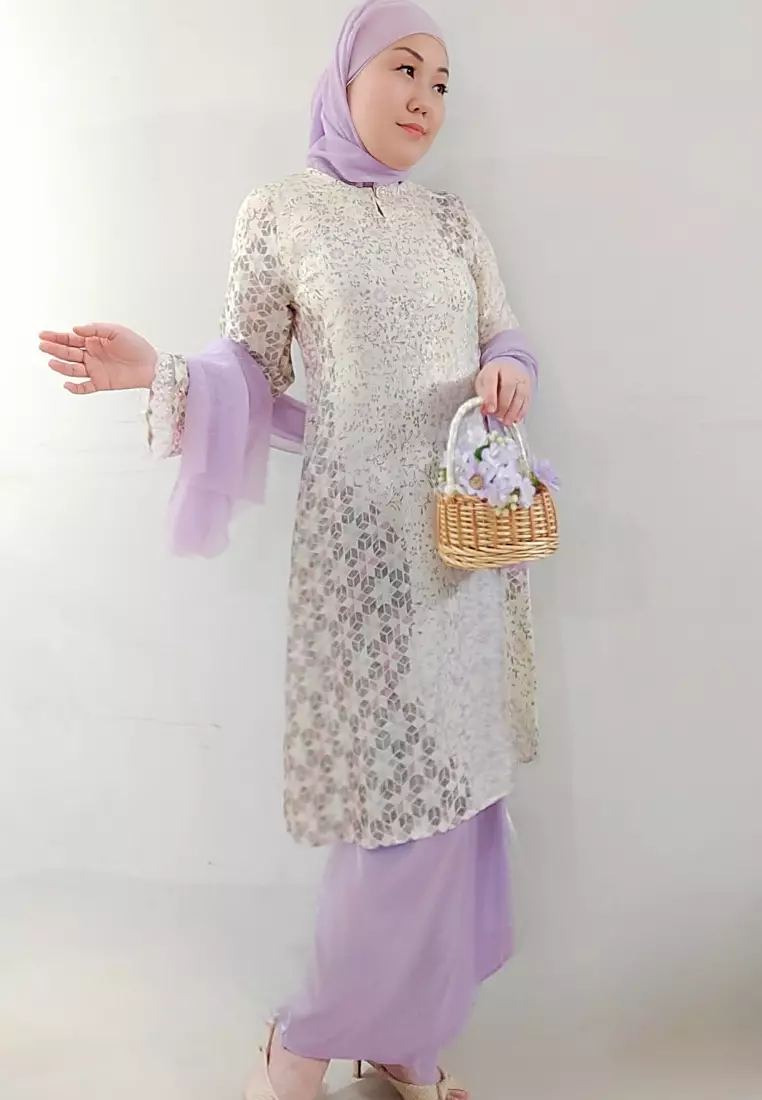 Baju kurung peplum batik sale