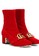 Gucci red Gucci GG Marmont Velvet Women's Boots in Red A3E72SH3E02C54GS_2