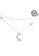 Millenne silver MILLENNE Match The Stars Moon and Stars Cubic Zirconia Rhodium Necklace with 925 Sterling Silver DA443ACE0AB345GS_5