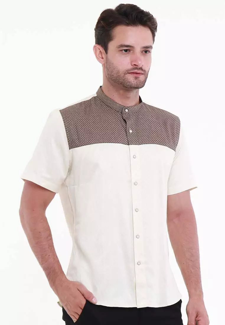 MAGINOT ARASH E KHAKY Koko Slim Fit Lengan Pendek