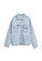 iROO blue Drop Shoulder Denim Jacket With Back Embroidery Detail 231A6AAF1F0D64GS_6