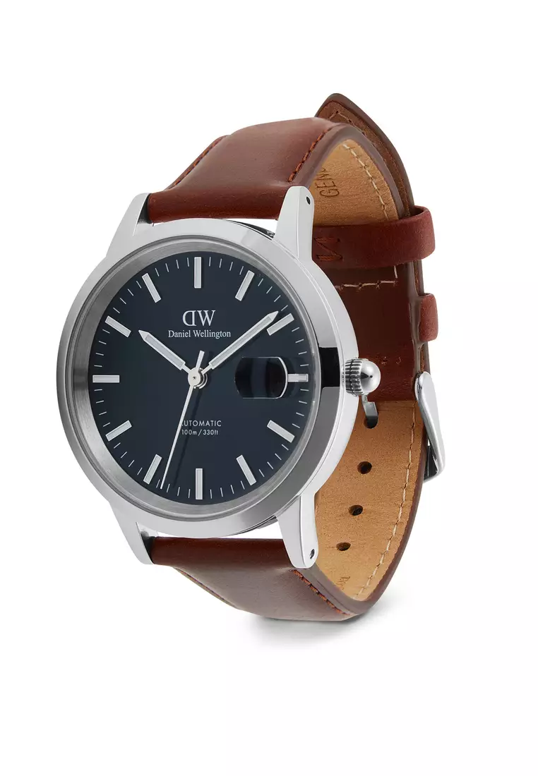 Iconic Automatic 40mm St Mawes Silver Arctic  - Enamel Dial - Men Watch Automatic movement watch DW Official Authentic Original