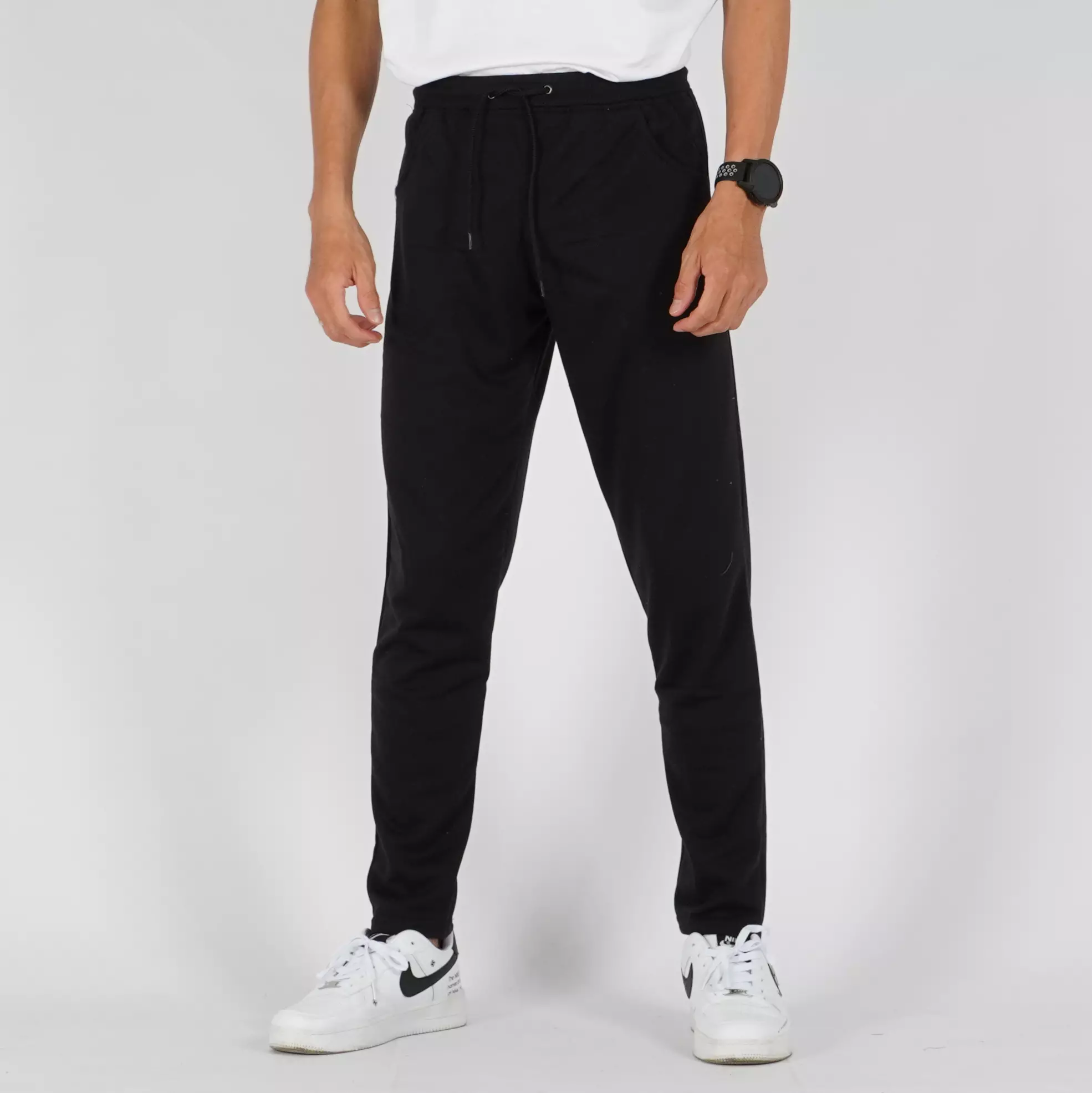 MICHAEL Celana Panjang Pria Casual Slim Fit Pants Korean Style - HITAM