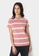Penshoppe pink Basic Relaxed Fit Stripes T-Shirt 52BDFAA2E1C353GS_1