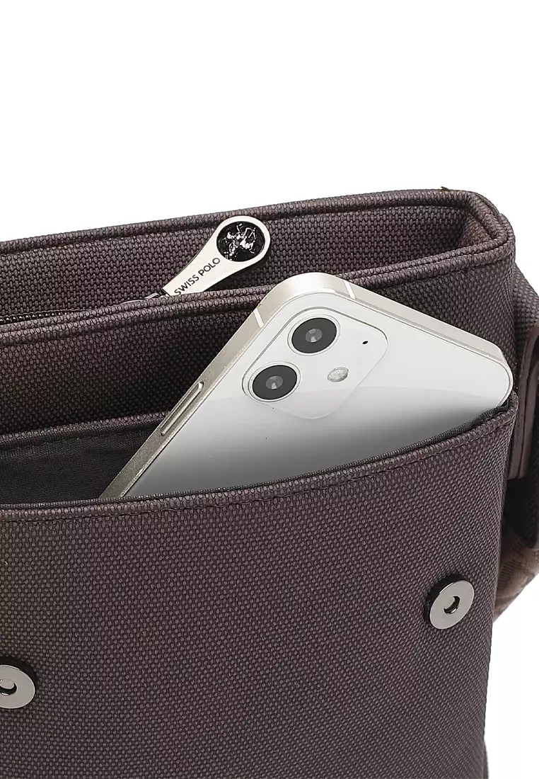 Men's Sling Bag / Crossbody Bag (Tas Selempang Pria) - Cokelat