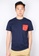 Moley navy Floral Print Pocket T-Shirt B210DAA6165135GS_1