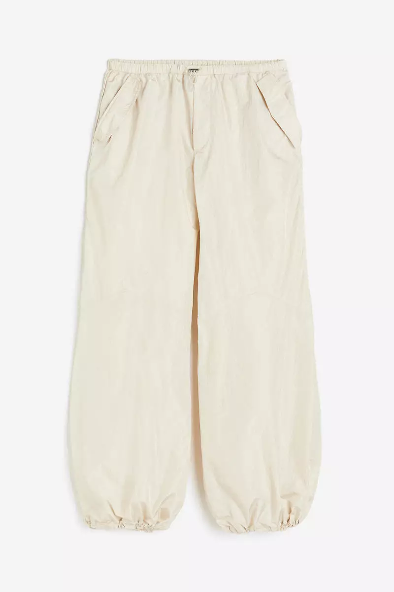 Nylon parachute trousers