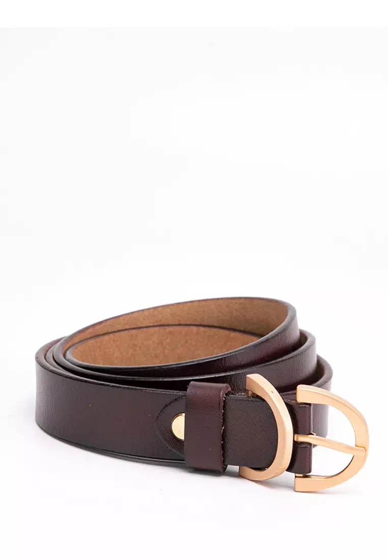 GYKACO JANICA Coffee - Ikat Pinggang Wanita - Fashion Belt / Sabuk