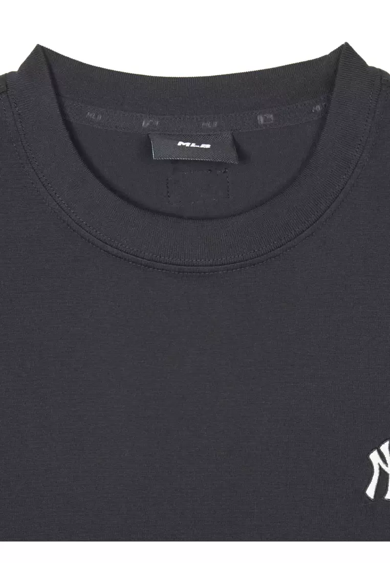 MLB BASIC SMALL LOGO LOOSE FIT LONG SLEEVE T-SHIRTS NEW YORK
