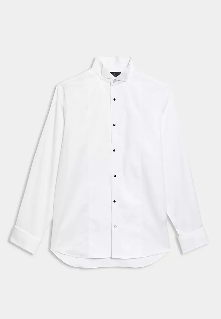 Regular Fit Luxury Cotton Double Cuff Dress Shirt