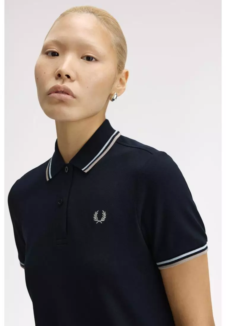 Fred Perry D3600 Twin Tipped Fred Perry Dress (Navy / Light Ice / Warm Oat)