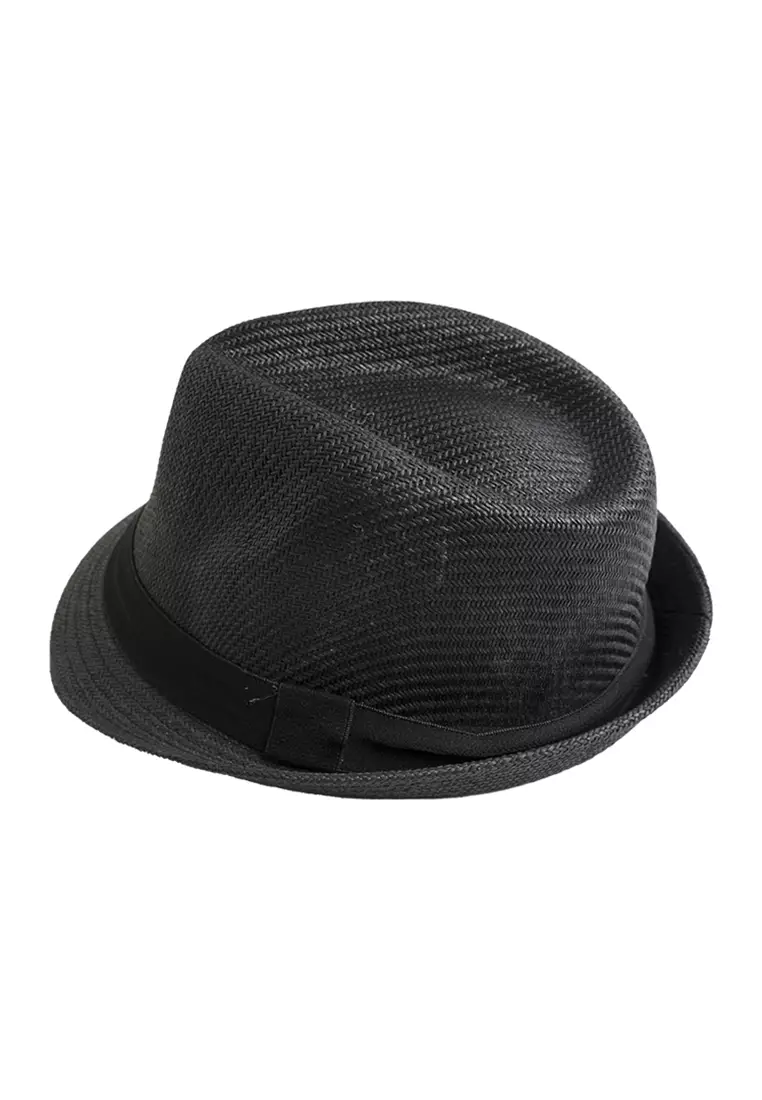 Topi fedora cowboy hat fedora ratan black houseofcuff