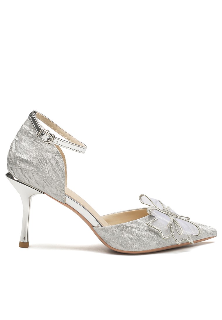 8CM Bow Ankle Strap High Heel IF8217-1